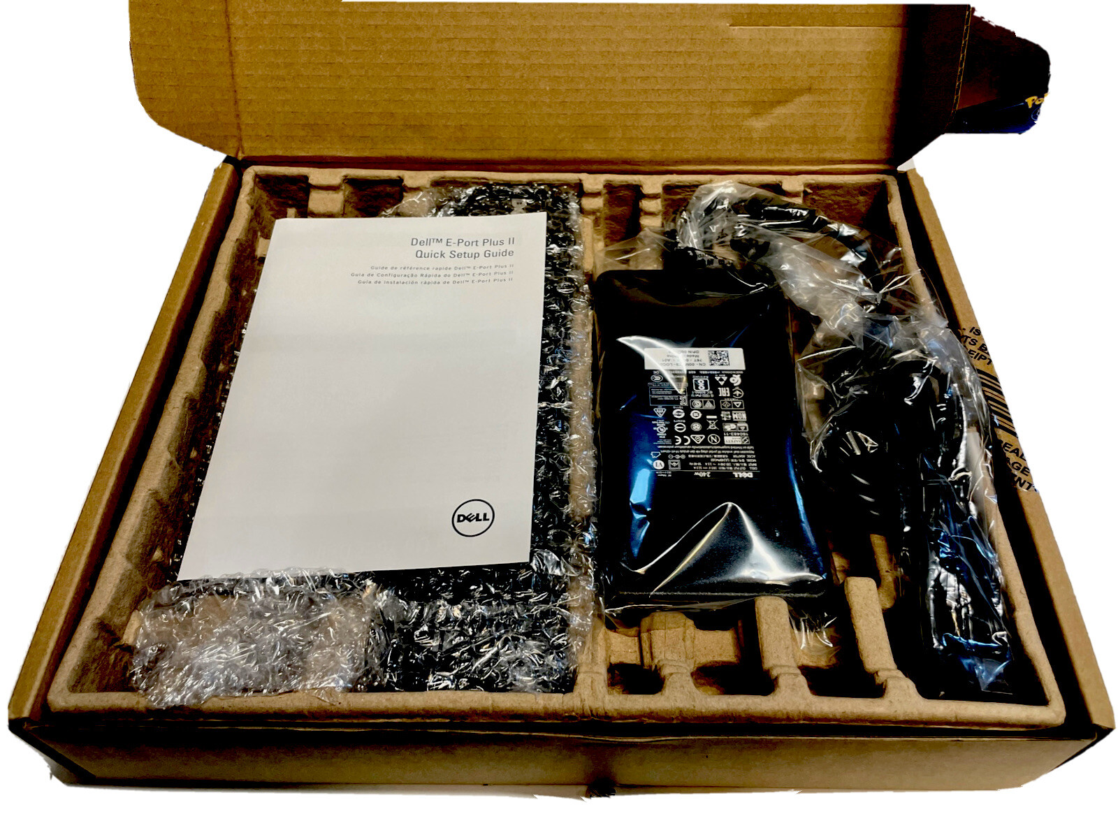 Dell PR02X E-Port Plus II USB 3.0 with PA-9E 240W, DP/N 0M8V41 Open Box New