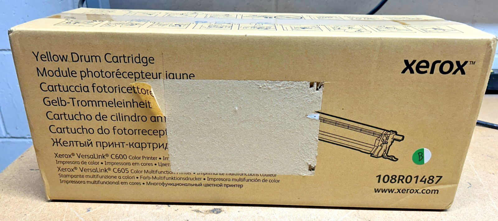 Genuine Xerox 108R01487 Yellow Drum for C600DN / C600N / C605X / C605XF