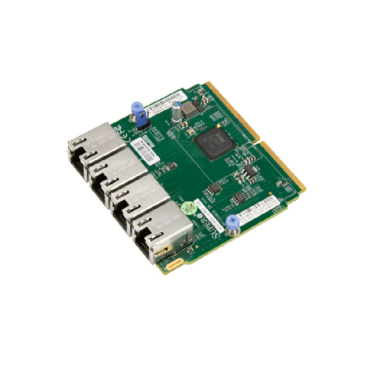 Supermicro AOC-MGP-I4M 4x 1GbE Copper RJ-45 Network 1Gigabit LAN SIOM Modular