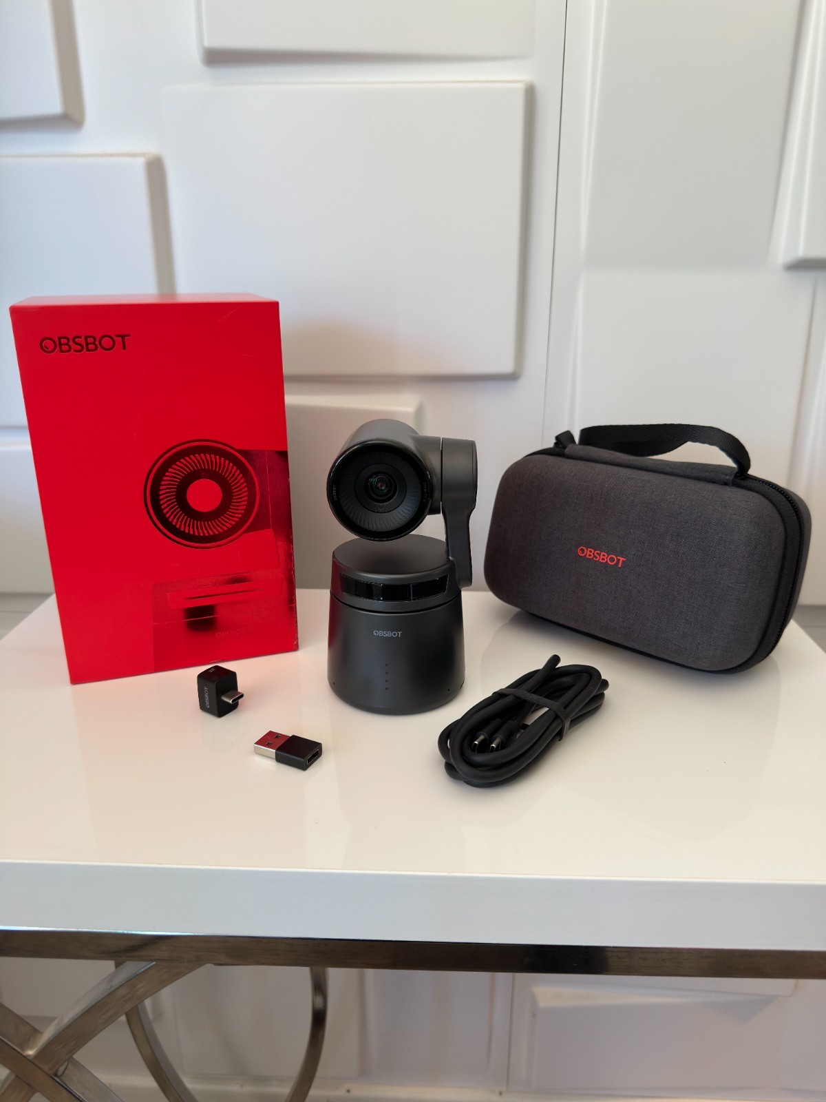 New out of box OBSBOT Tail Air AI tracking Gimbal 4K PTZ Streaming Web Camera