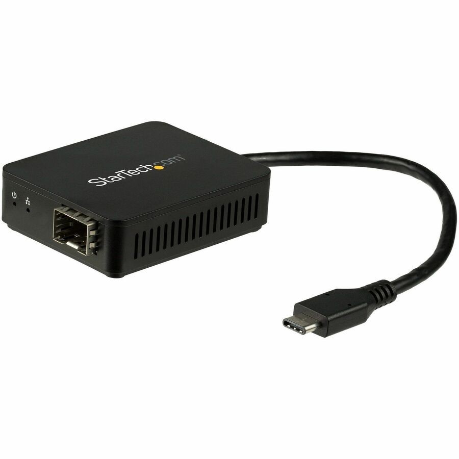 StarTech USB C to Fiber Optic Converter - Open SFP - USB 3.0 Gigabit Ethernet