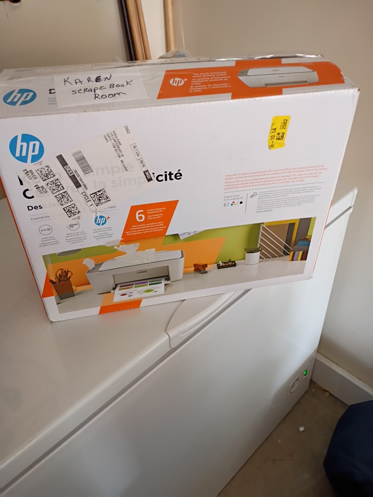 HP DeskJet 2622 Wireless Color Inkjet Printer with Instant Ink