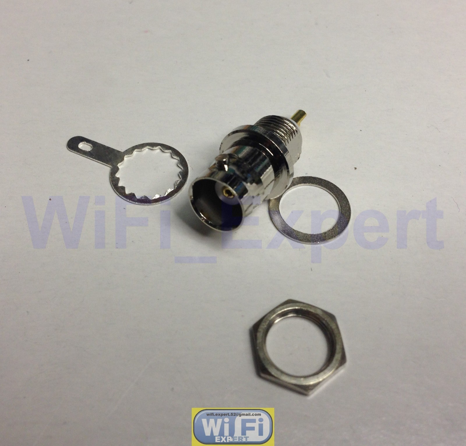 LOT of 10 x BNC Female nut Bulkhead Solder RF Connector Adapter USA