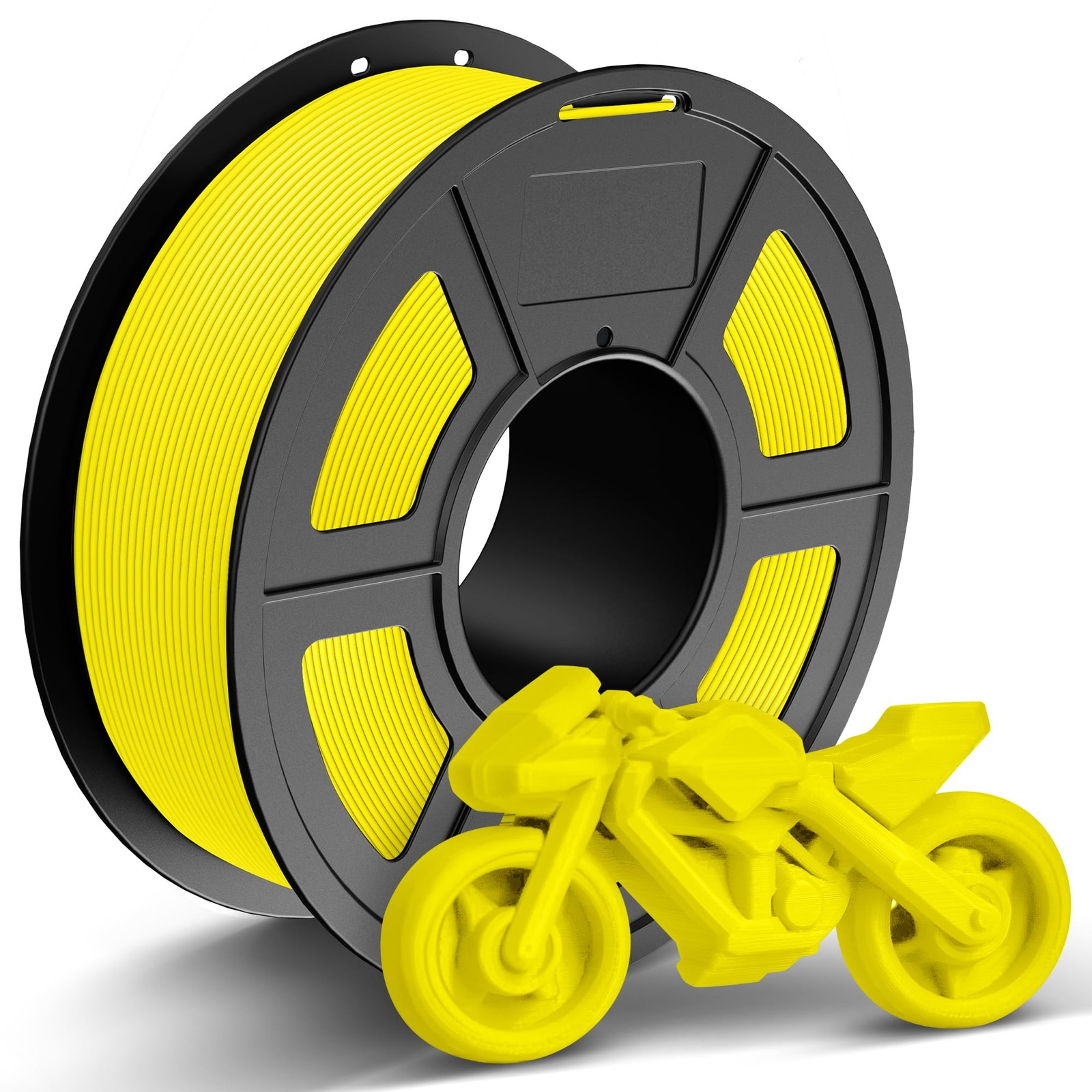 TECBEARS Rapid PETG Filament 1.75mm, 1kg Yellow | Support 30-600mm/s High Spe...