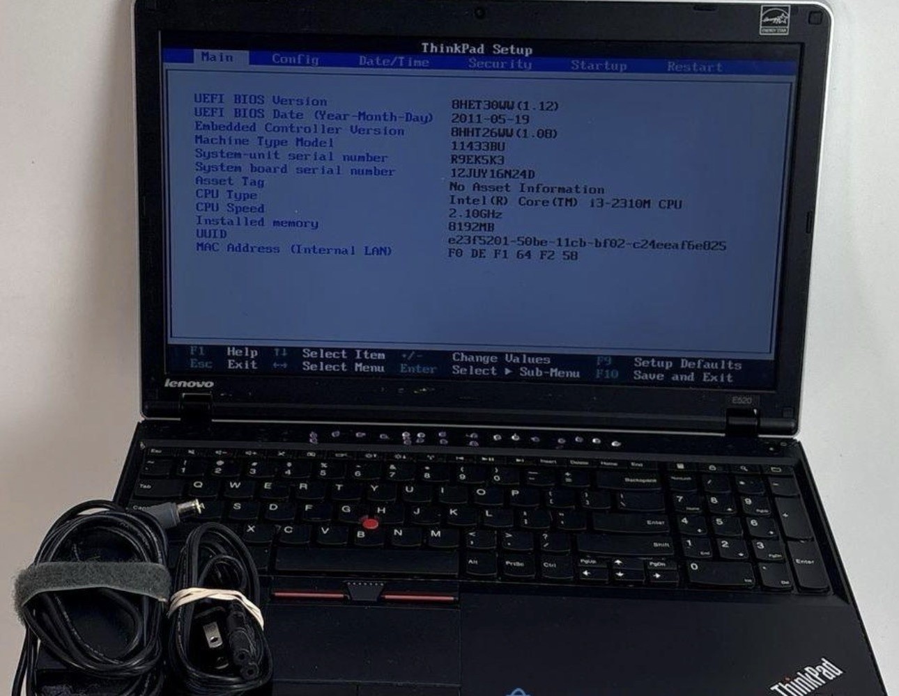 Lenovo ThinkPad Edge E520 15.6” i3-2310M 8GB RAM 1TB HDD Windows 10