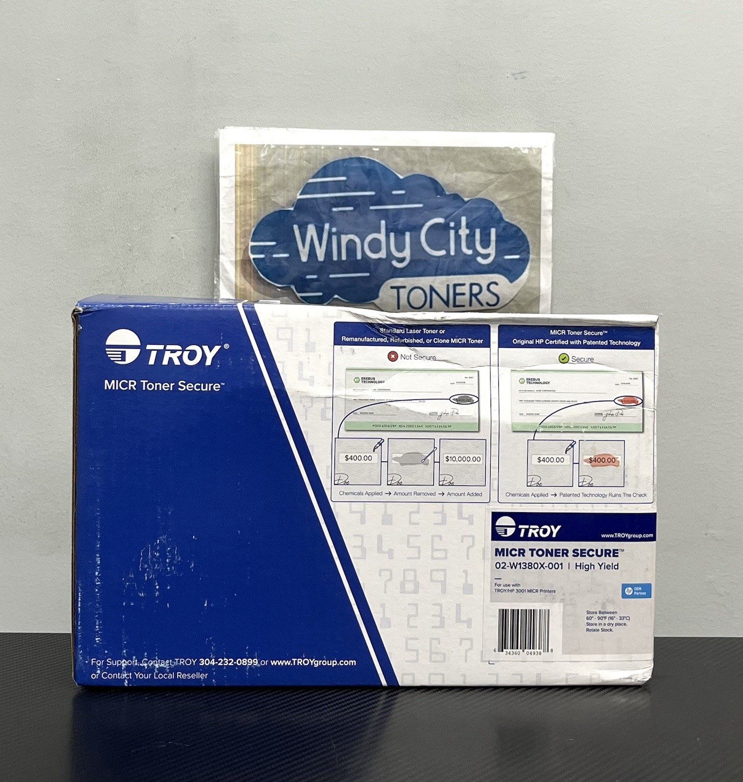 TROY MICR Toner Secure 02-W1380X-001 High Yield Black for HP 3001 Genuine New