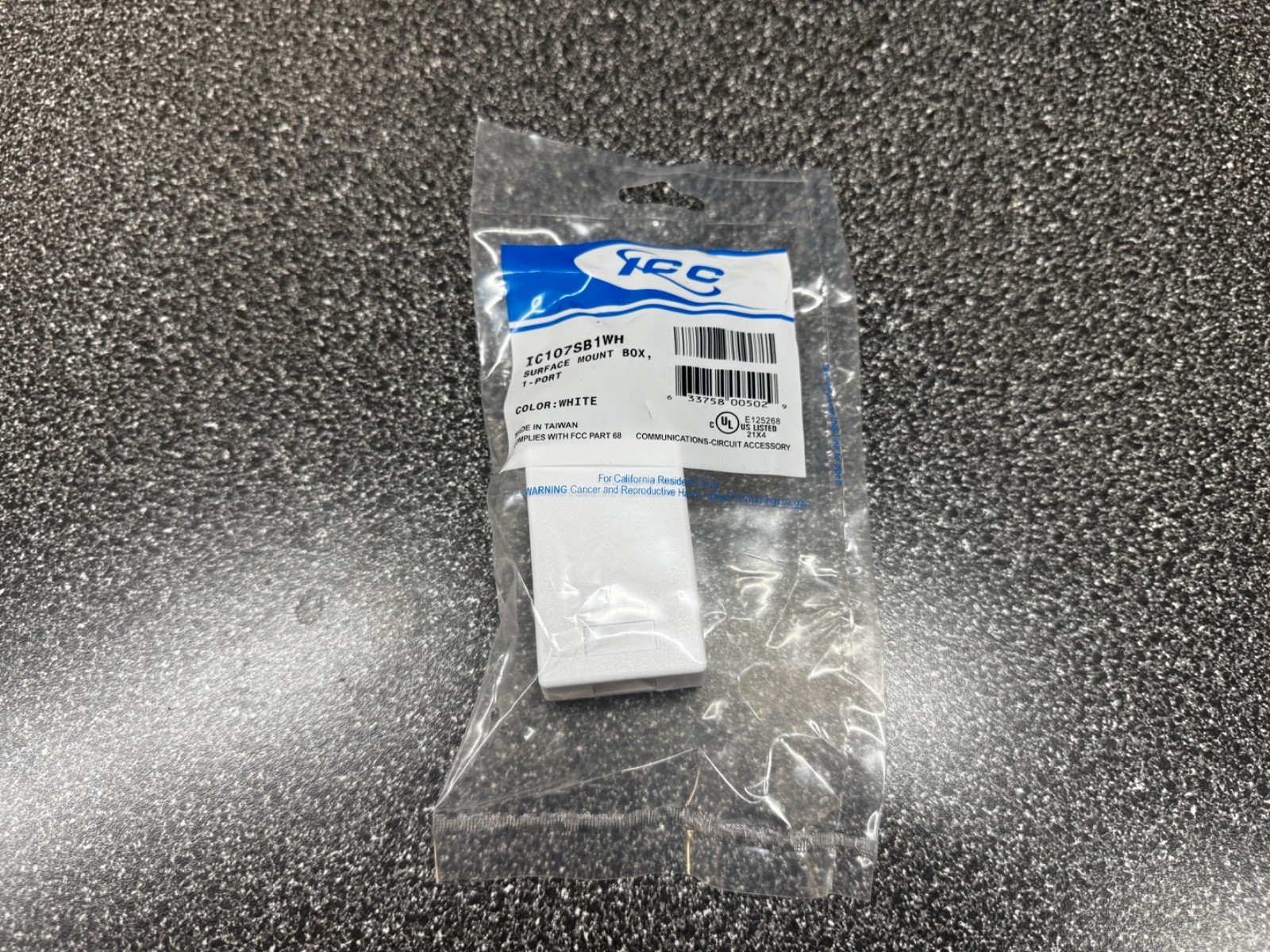 Lot of 10 ICC SURFACE MOUNT BOX 1-PORT WHITE IC107SB1WH UPC 633758005029