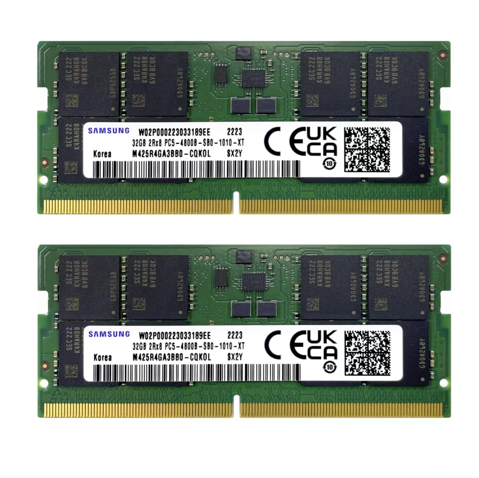 Samsung 64GB (2X 32GB) DDR5 4800MHz PC5-38400 Laptop Memory Ram M425R4GA3BB0-CQK