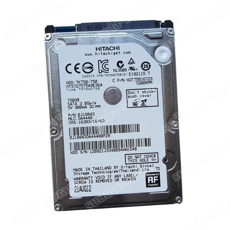 1PCS New Hitachi 750GB HTS727575A9E364 7200RPM 16MB SATA 2.5" Laptop Hard Disk