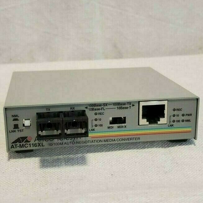 Used Allied Telesyn AT-MC116XL Media Converter, 10/100M Auto Negotiation