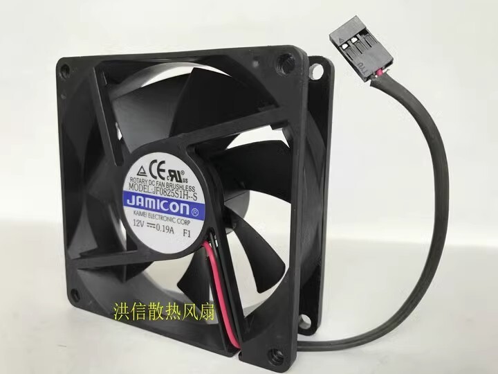 JAMICON 8025 JF0825S1H-S 12V 0.19A 80*28 2-pin Inverter Cooling Fan