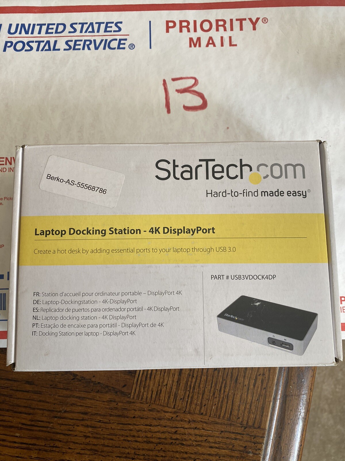 StarTech.com 4K DisplayPort Docking Station for Laptops - USB 3.0 - USB3VDOCK4DP