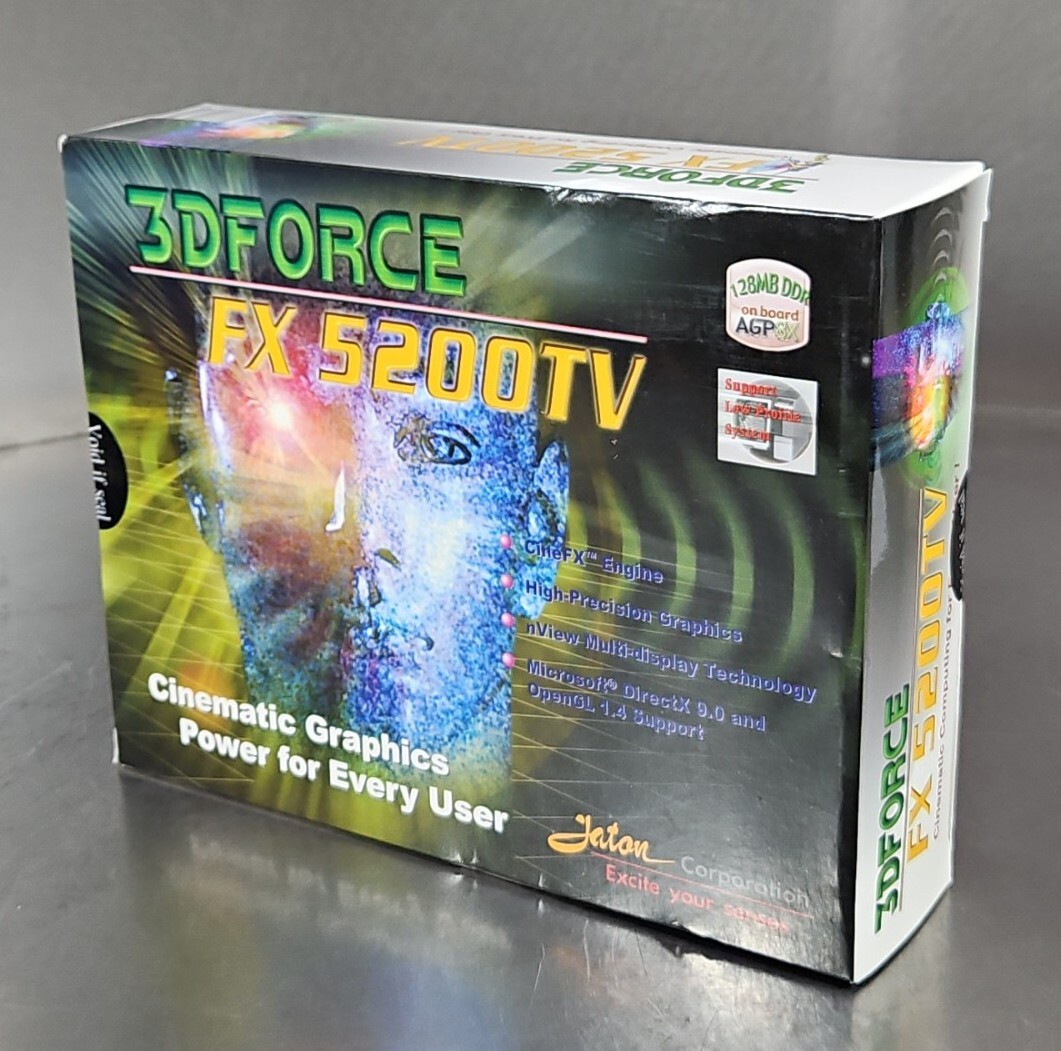 3DFORCE FX-5200 TV 82208D/V5 JATON PCI-E PCI EXPRESS 128MB VIDEO CARD 3C-11