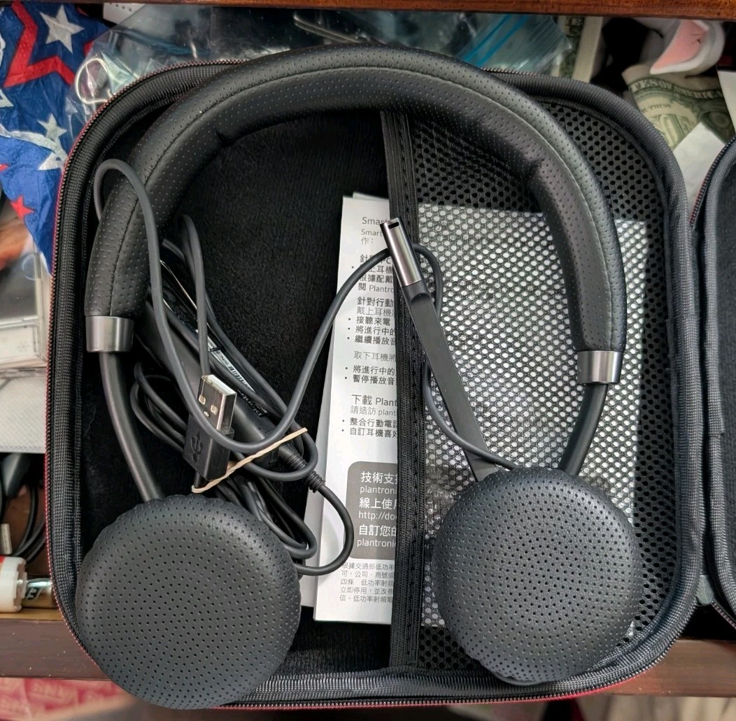 Plantronics Blackwire C710 Mono USB Over the Ear Headset - Black