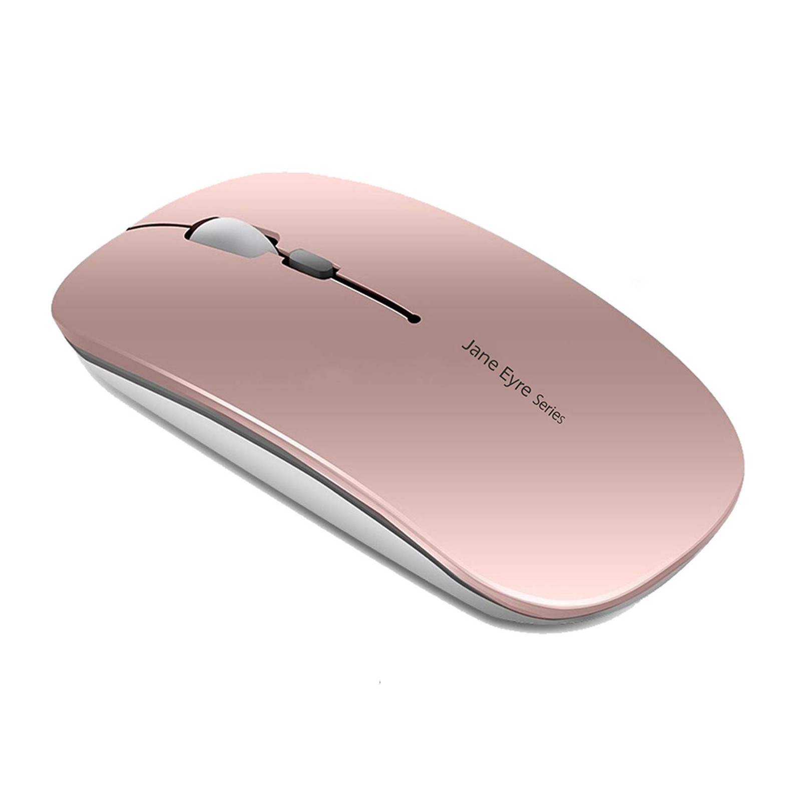 Uciefy Q5 Slim Rechargeable Wireless Mouse, 2.4G Portable Optical Rose Gold