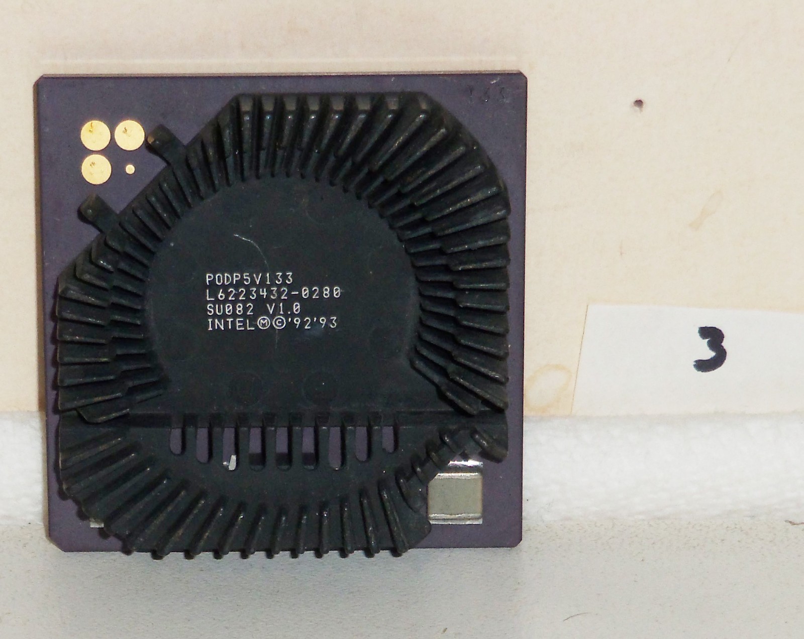 Rare Intel Pentium 133 Overdrive POD5V113 SU082 Socket