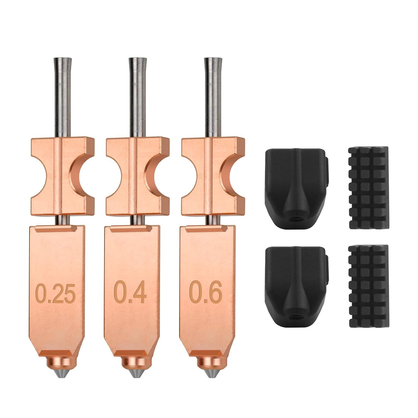 3pcs Upgraded 0.25MM 0.4MM 0.6mm Hotend Kit for AD5X Quick-Detachable Nozzle