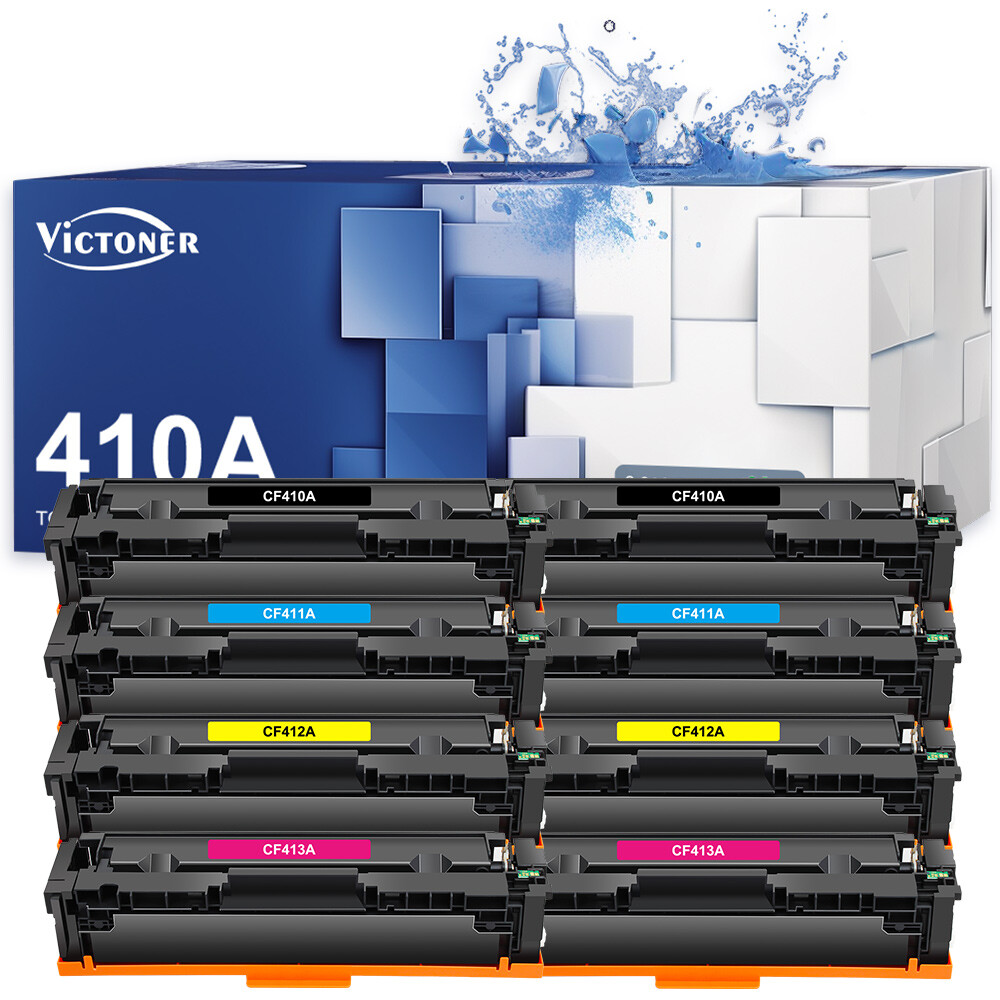 8PK CF410A 410A Toner Compatible With HP Color Laserjet Pro MFP M477fnw M477fdw