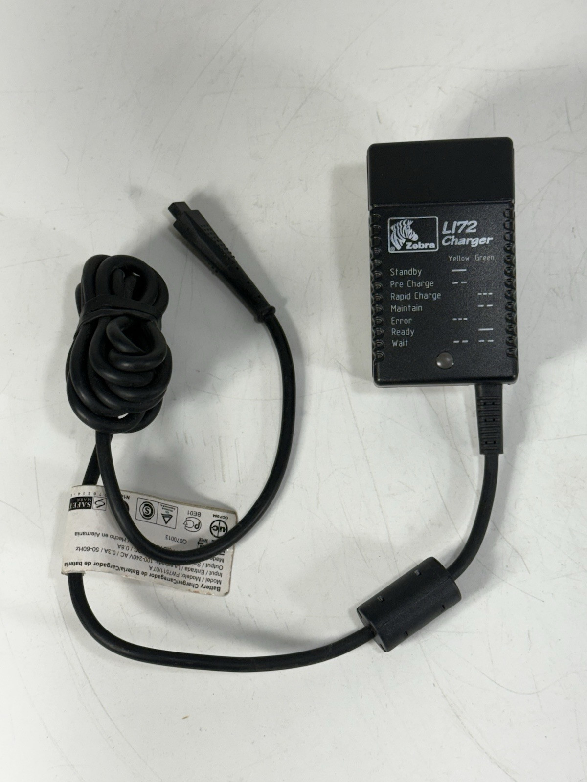 Genuine Zebra LI72 / L172 7.4VDC Charger FW7511-07A For Zebra QL220 QL320 QL420