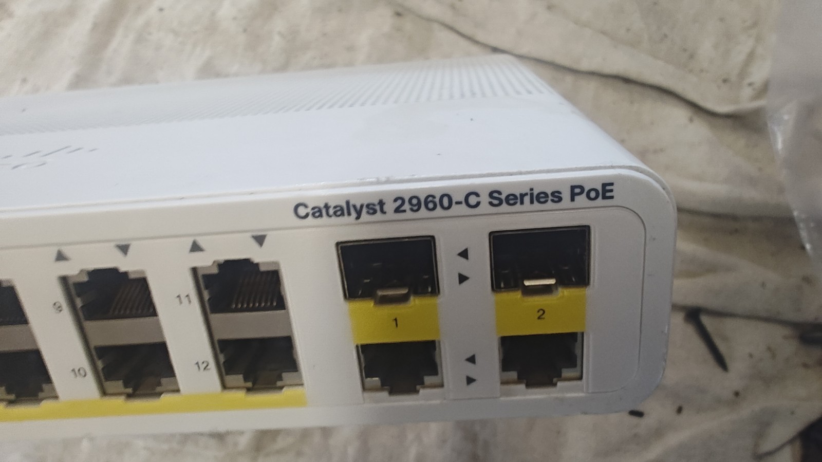 Cisco WS-C2960C-12PC-L Catalyst 2960-C 12-Port Managed PoE Ethernet Switch NO OS