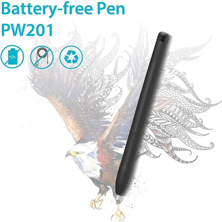 1PC Stylus Pen for Huion H430P Graphics Tablet Battery-Free Digital Pen PW201