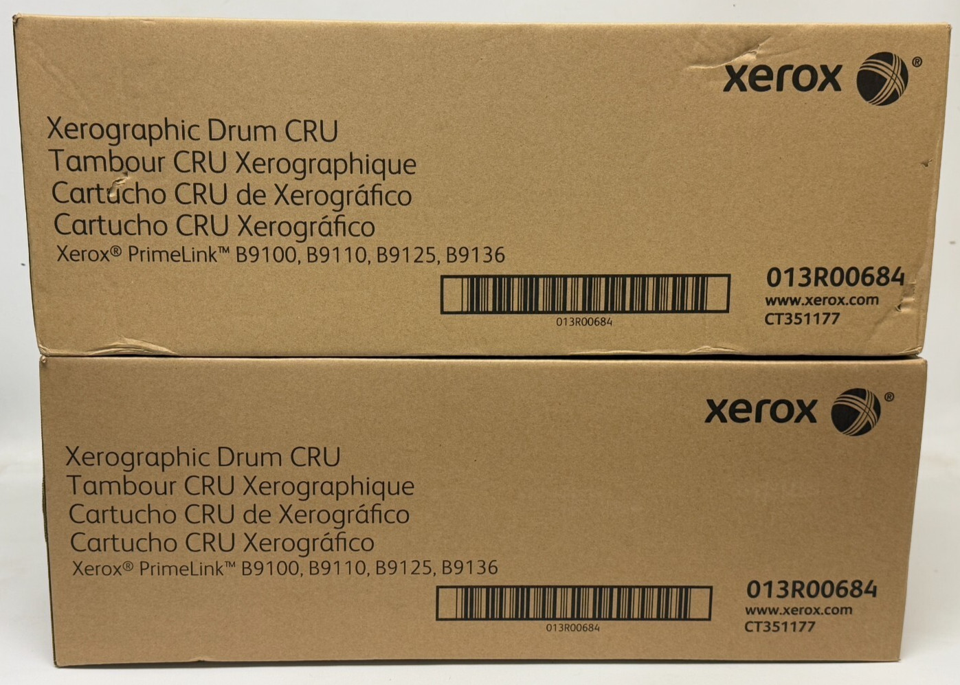 Genuine Xerox Xerographic Drum CRU for PrimeLink (013R00684) - Lot of 2 - NEW
