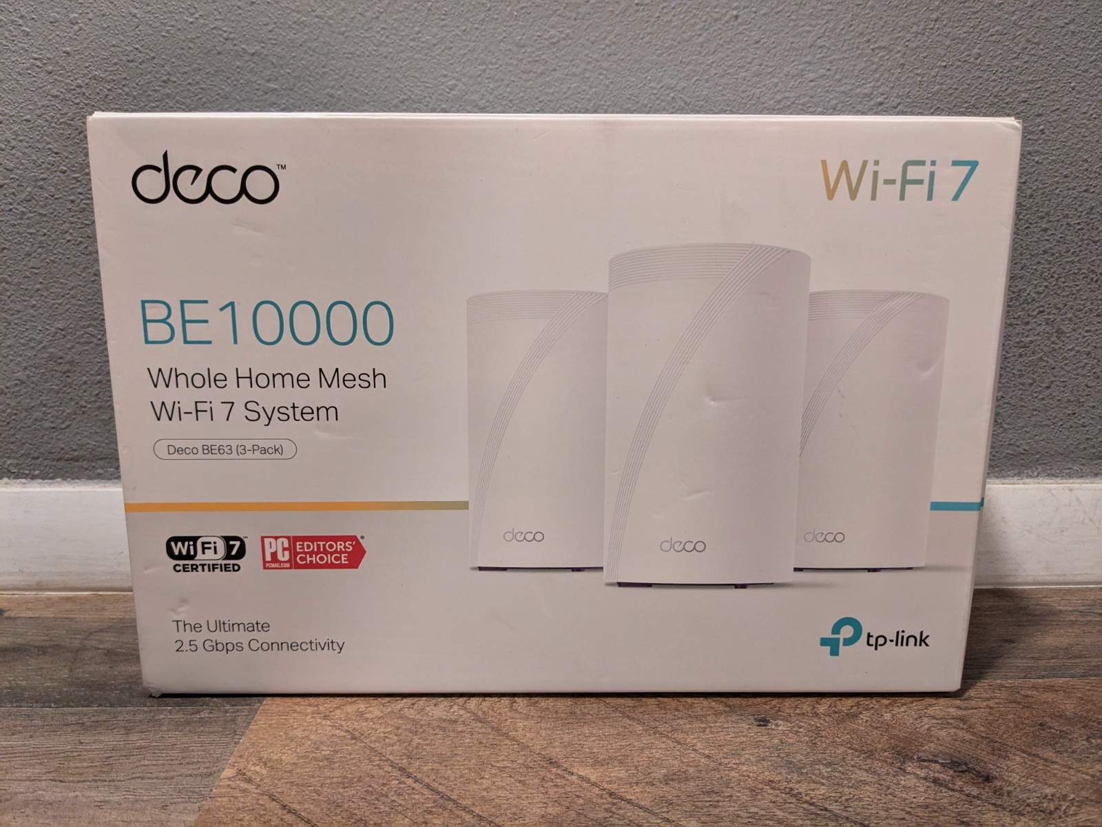 TP-Link Deco BE63 BE10000 Tri-Band WiFi 7 Mesh System 2.5GbpsPorts 3 Pack TESTED