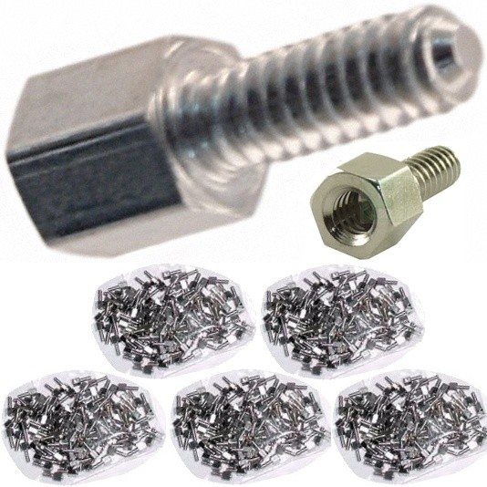 Lot500pk DB Stud/Bolt/Nut Serial/9/25/Parallel/VGA/SVGA for Cable/Cord/Wire/Port