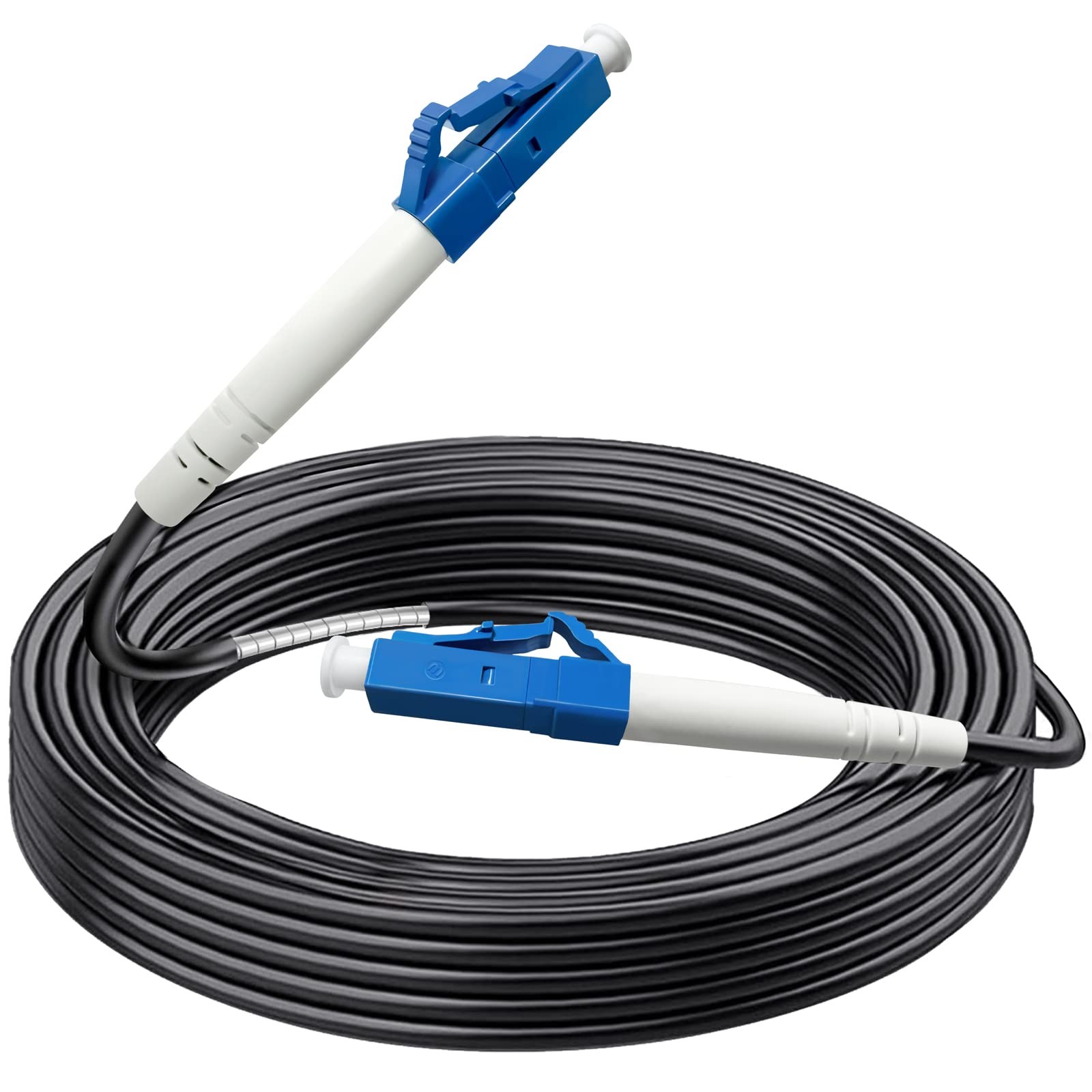 Bangun 10 Meters (30 Feet) LC to LC Outdoor Armored Simplex Fiber Patch Cable...