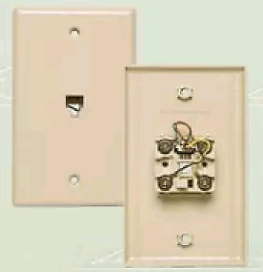 SET LOT 2 NEW Allen Tel Products AT216-6 FLUSH TELECOM JACK 6 WIRE  USA