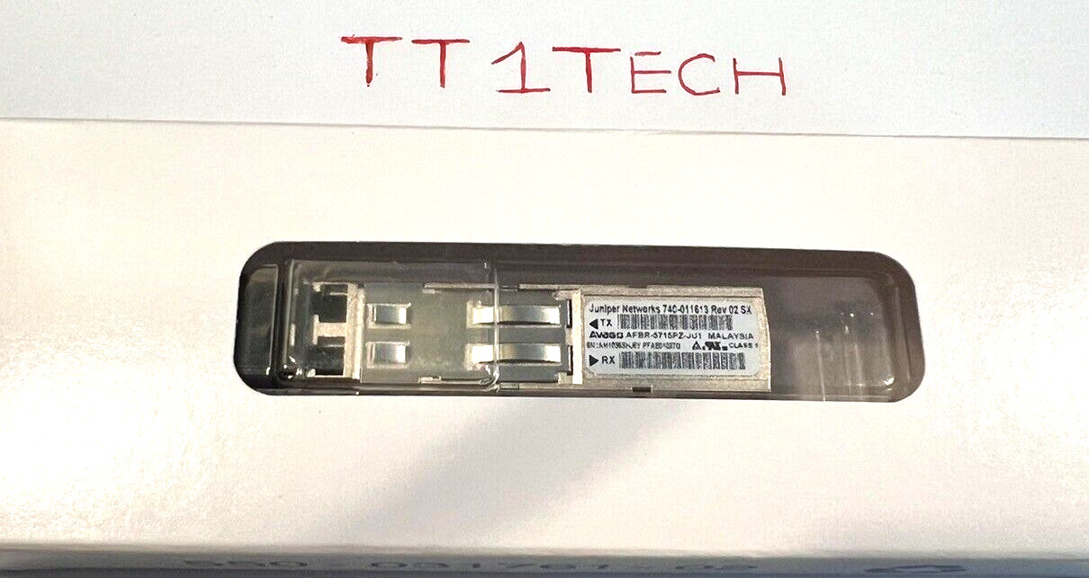 Juniper 740-011613, Avago AFBR-5715PZ-JU1  1000Base-SX 850nm MMF Newinclamshell
