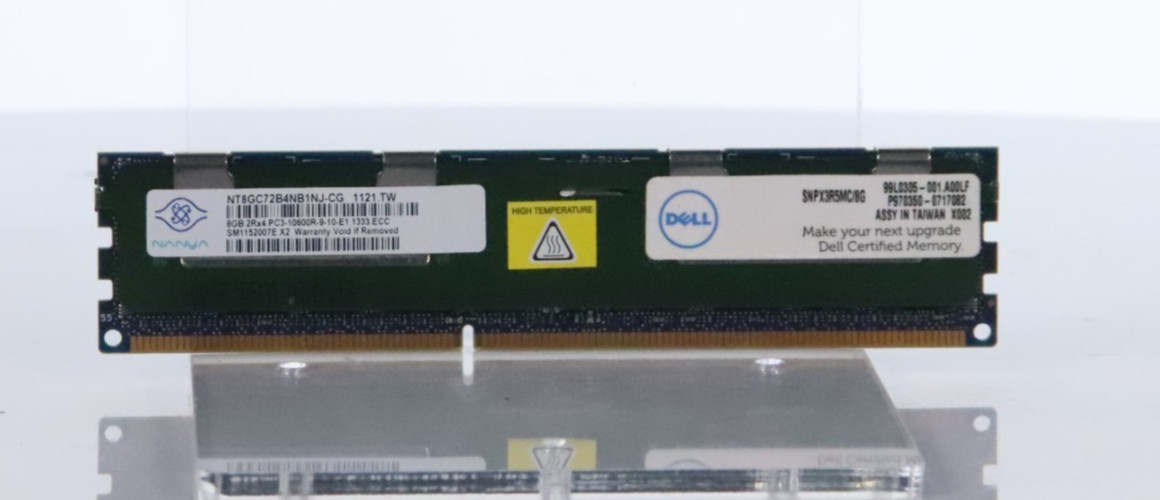 Lot of 7 Nanya 8GB PC3-10600 DDR3-1333MHz Server Memory NT8GC72B4NB1NJ-CG