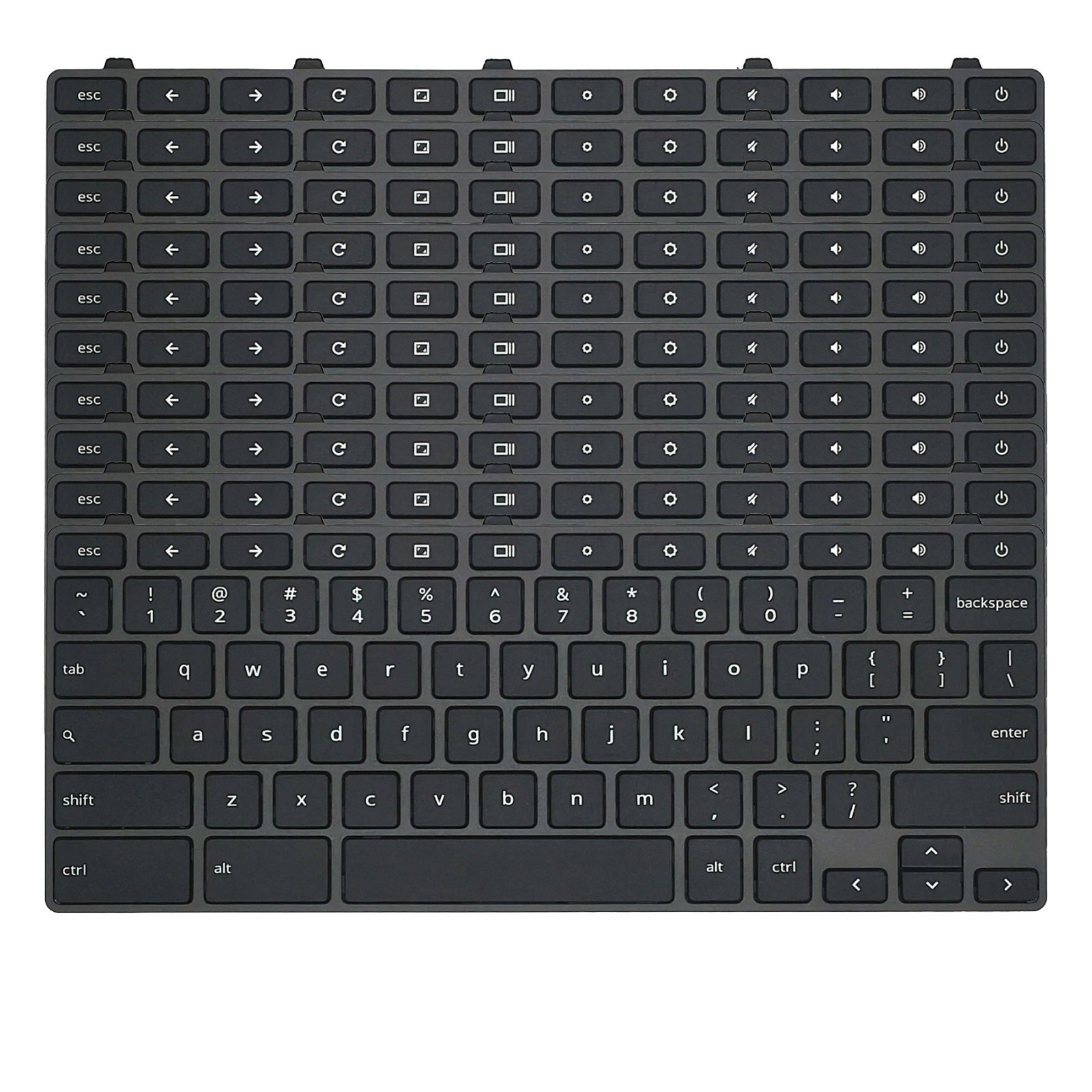 10 pcs New For Dell Chromebook 11 3100 3110 5190 3400 Laptop US Keyboard 00D2DT