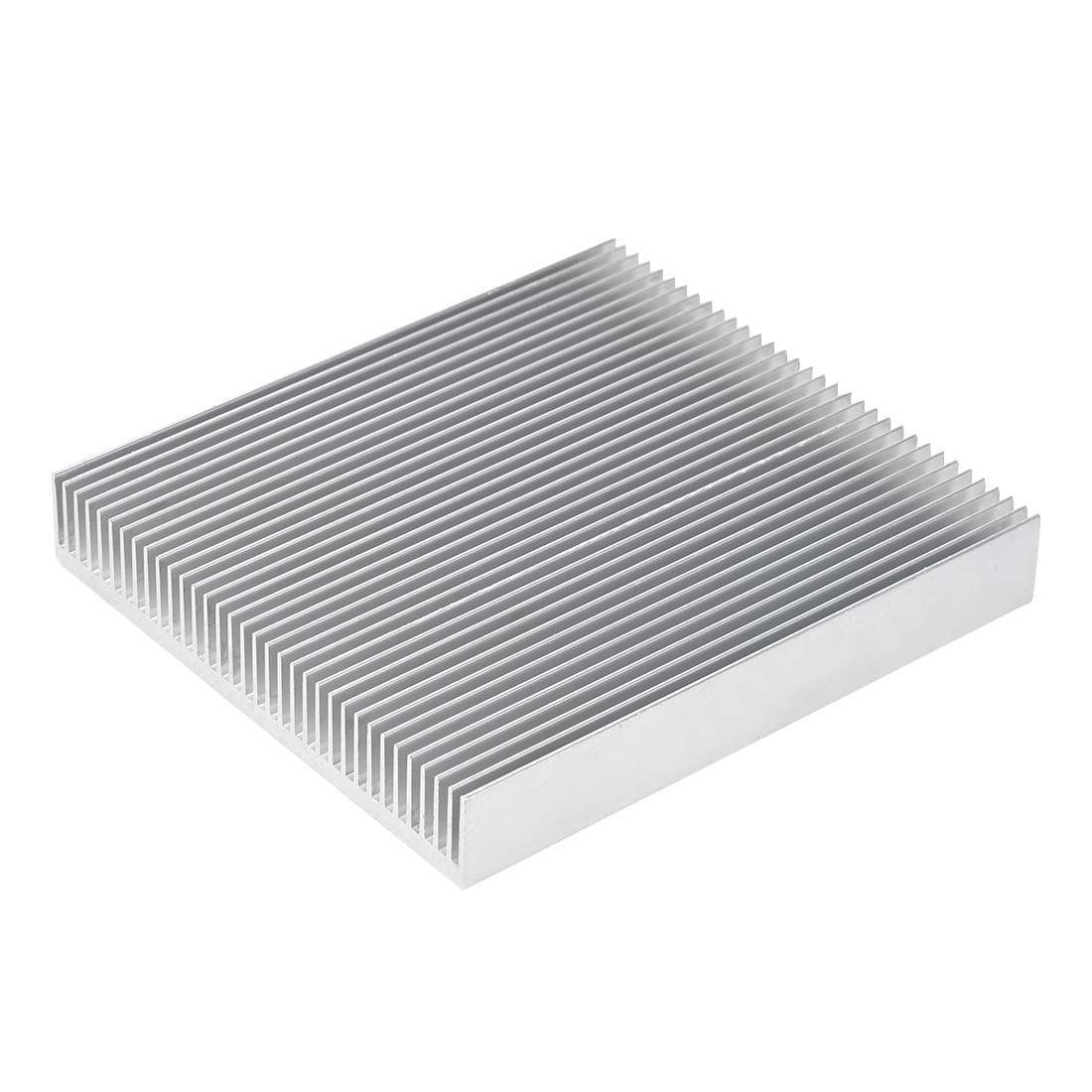 Electronics Cooler Heatsink for LED and Power Silver 100 x 90 x 15 mm