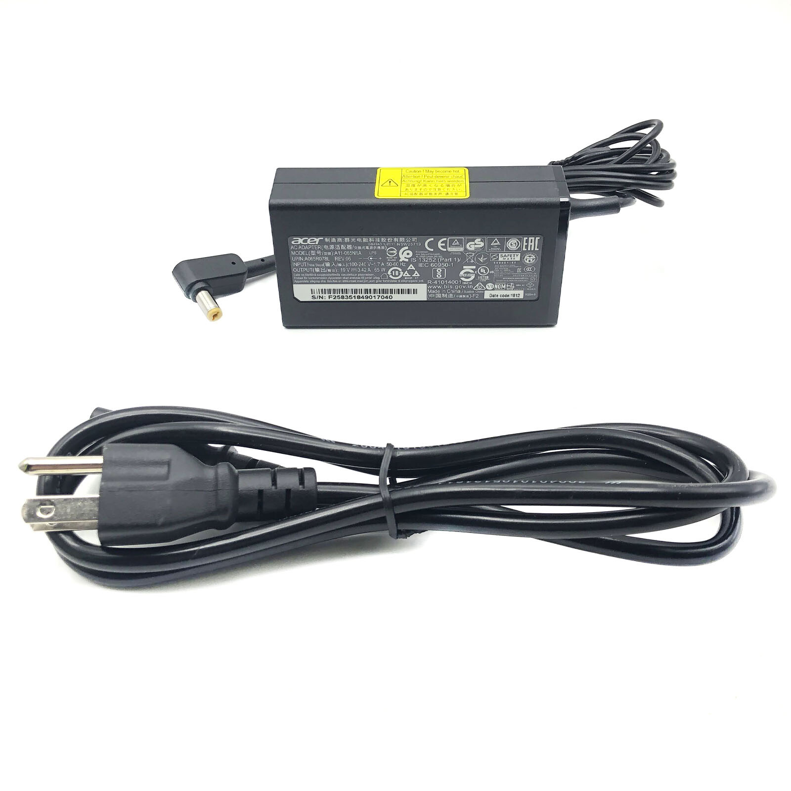 Genuine Acer AC Adapter Power Supply For Acer SB220Q SA230 IPS LED Monitor w/PC