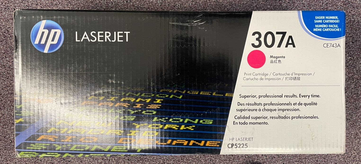 HP 307A CE743A Magenta Toner Cartridge for LaserJet