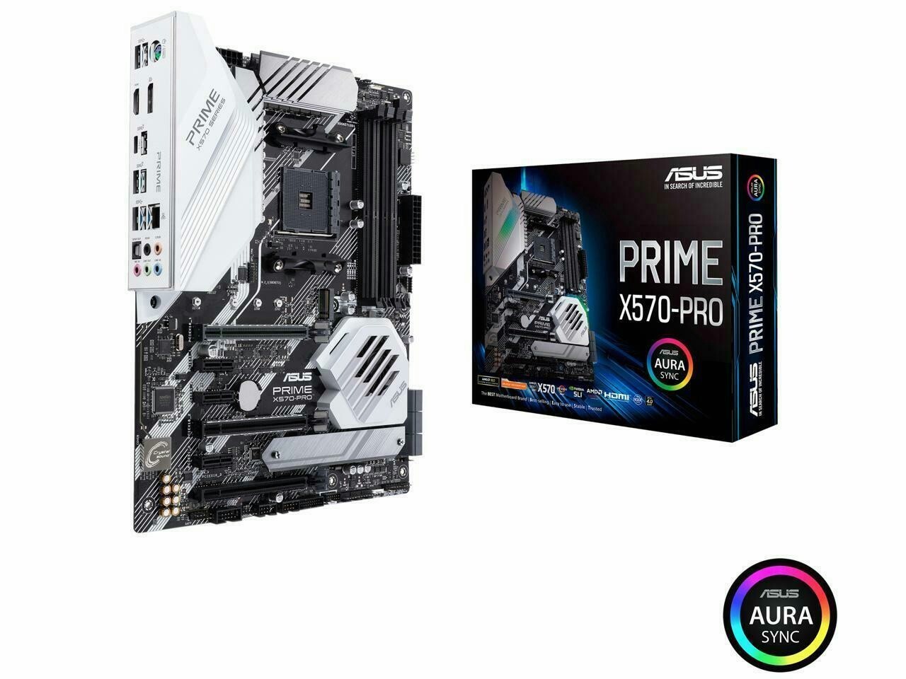 NEW ASUS Prime X570-Pro Ryzen 3 AM4 with PCIe Gen4, Dual M.2, HDMI, SATA 6Gb/s