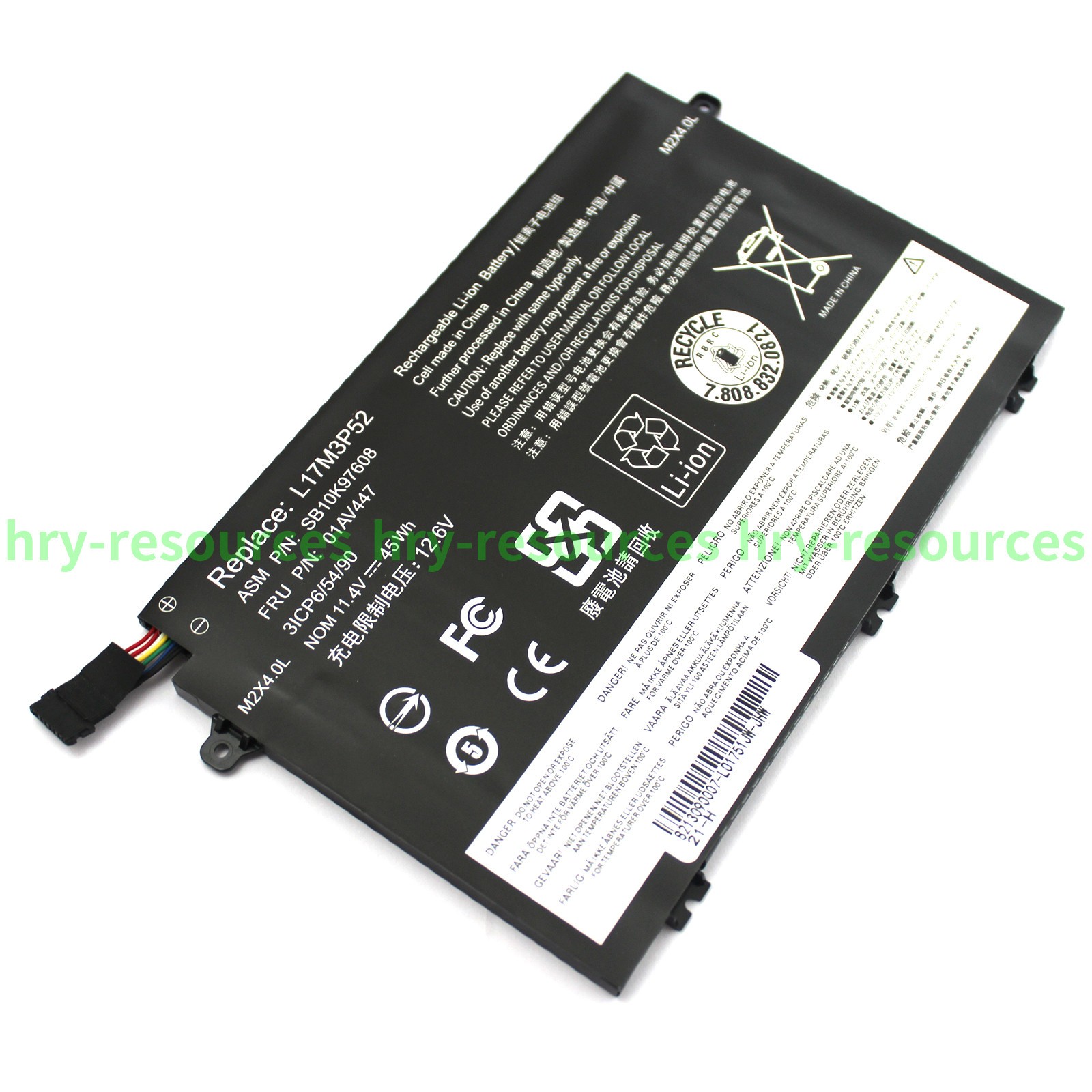 L17C3P51 L17M3P52 L17L3P51 Battery for Lenovo ThinkPad E480 E490 E580 E585 E590