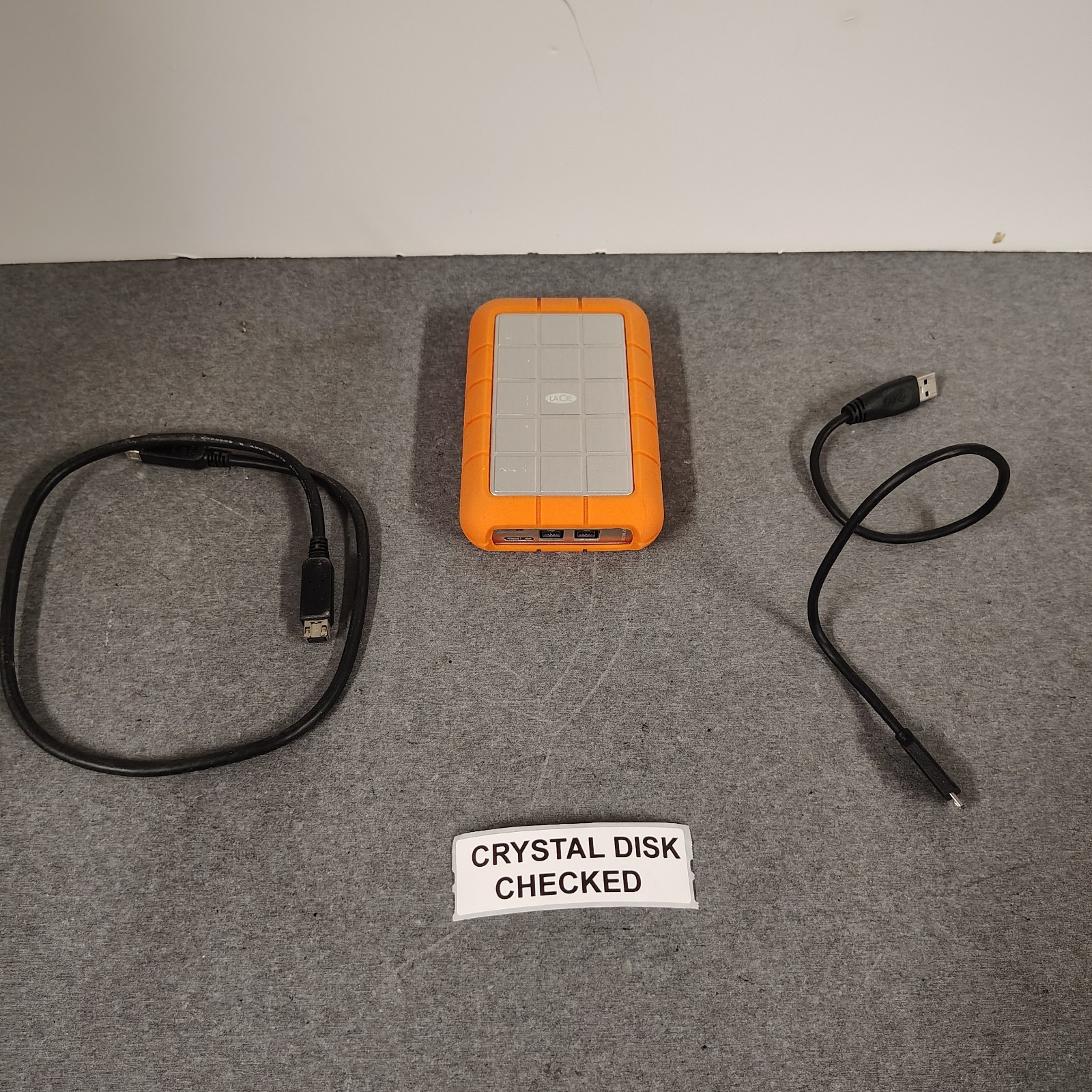 LaCie Rugged 500GB USB & FireWire Portable Hard Drive - RUFWU3B - LOW HOURS