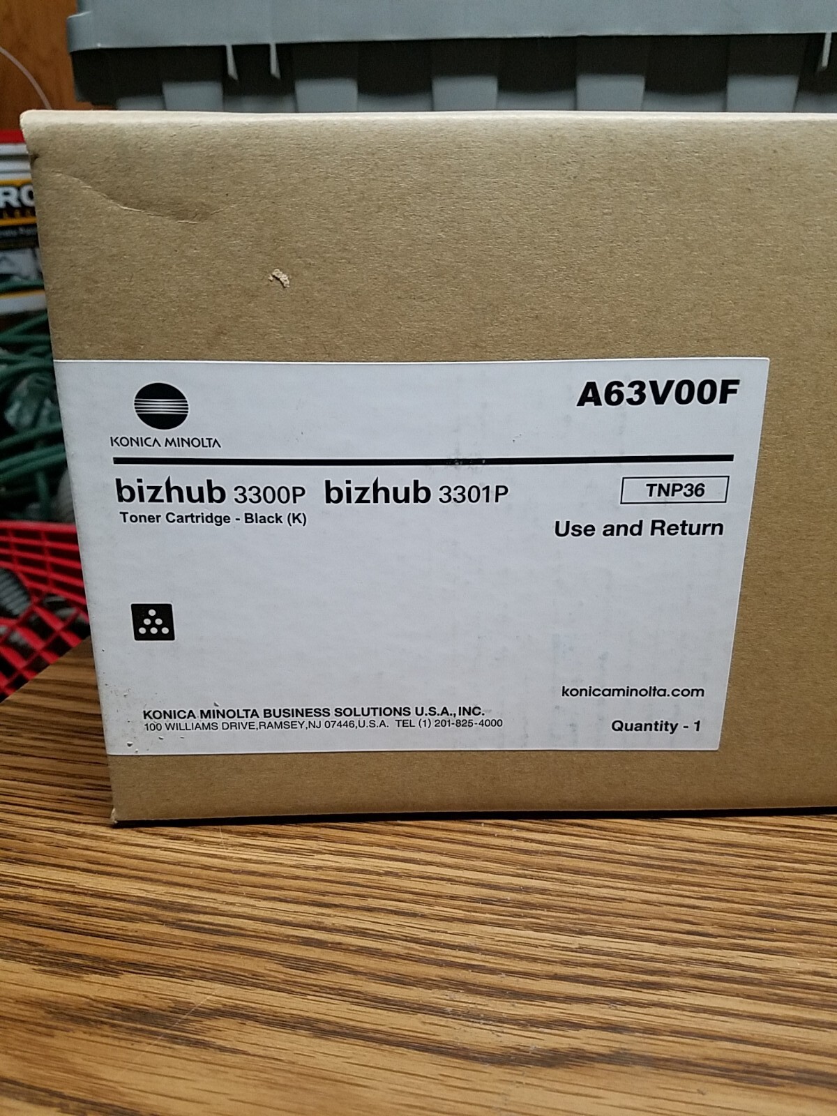 Konica Minolta TNP-36 A63V00F  Black Toner Cartridge Bizhub 3300p, 3301P Printer