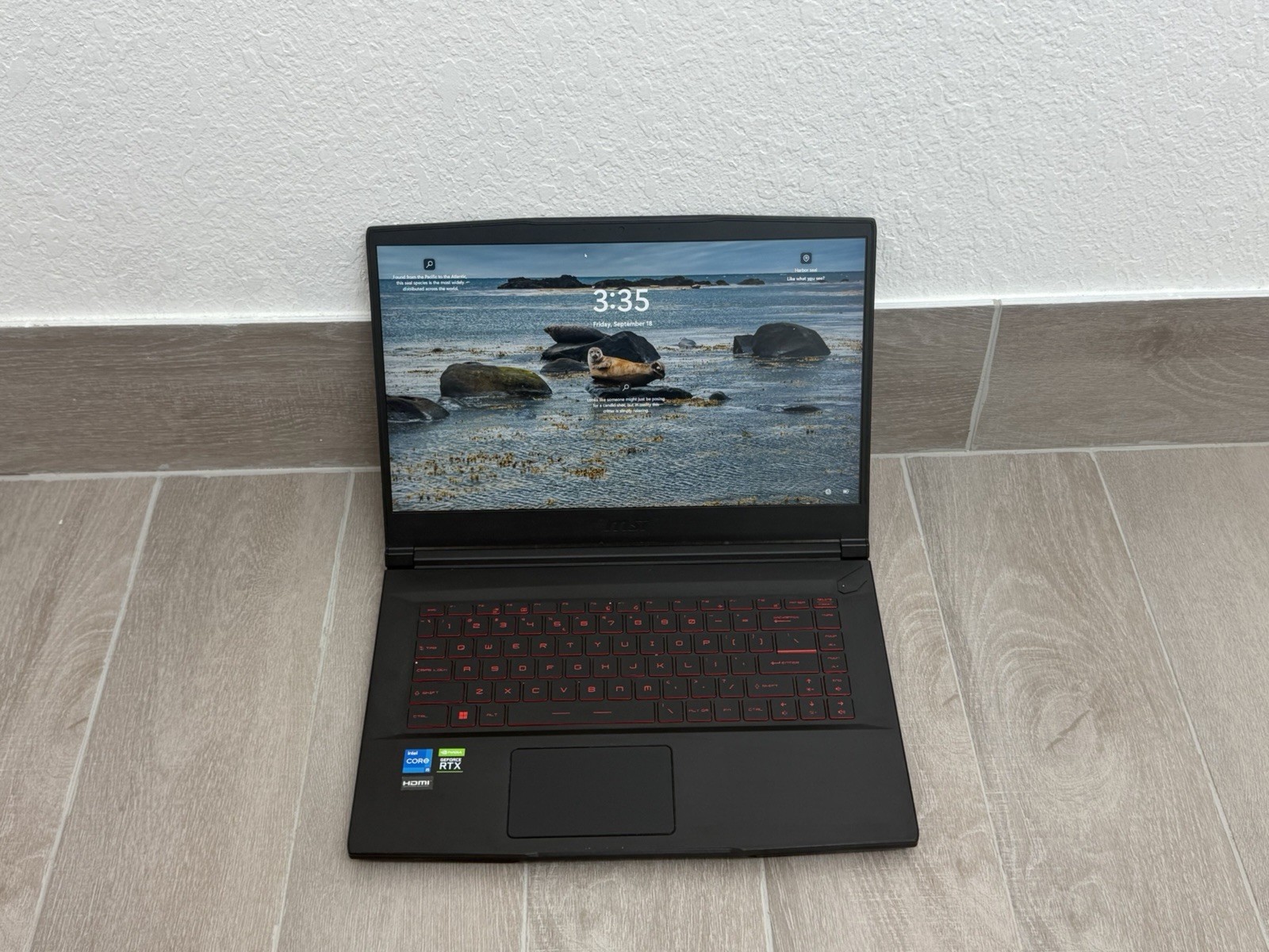 MSI GF63 Thin 15.6" Core i5-11400H GeForce RTX 3050 8GB RAM 512GB NVMe Win-11
