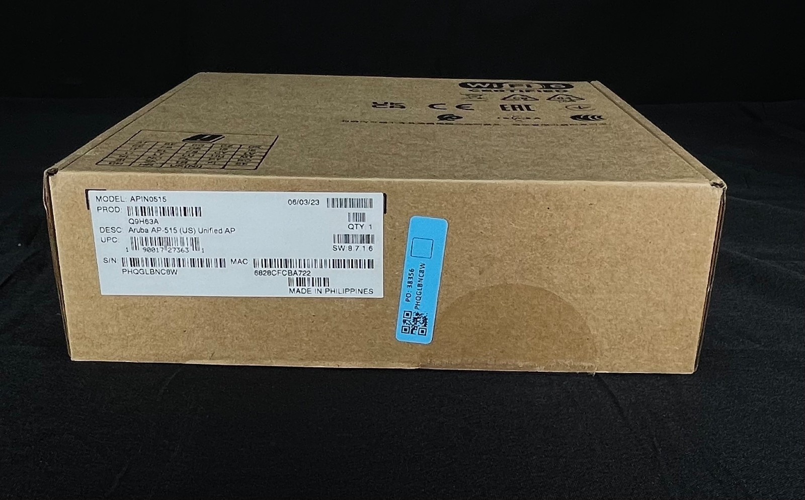 Q9H63A NEW Aruba AP-515  Wi-Fi 6 4x4 2x2 Dual Band Wireless Access Point