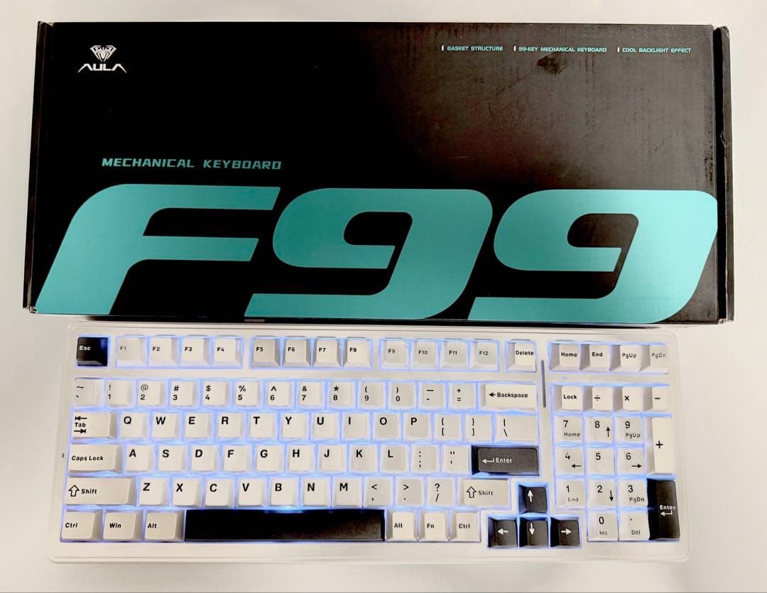 EPOMAKER x AULA F99 Wireless Mechanical Keyboard Hot-Swap Bluetooth RGB