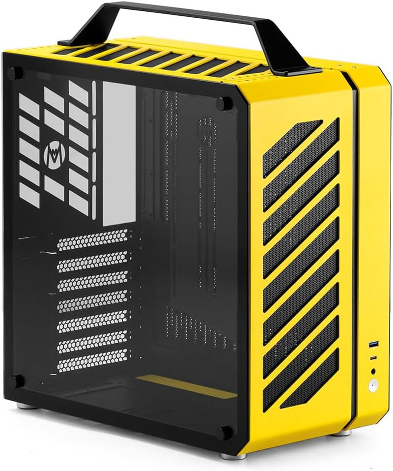 C34 Ultra-Compact Portable ATX PC Case with Handle | Full ATX in Mini-Itx Size.