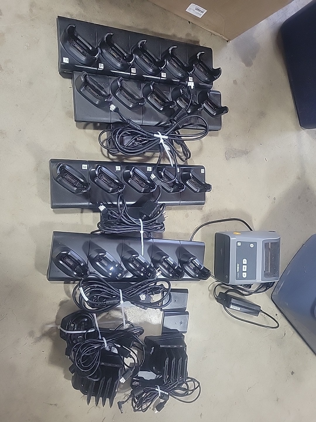 Zebra Chargers, Batteries And Printer