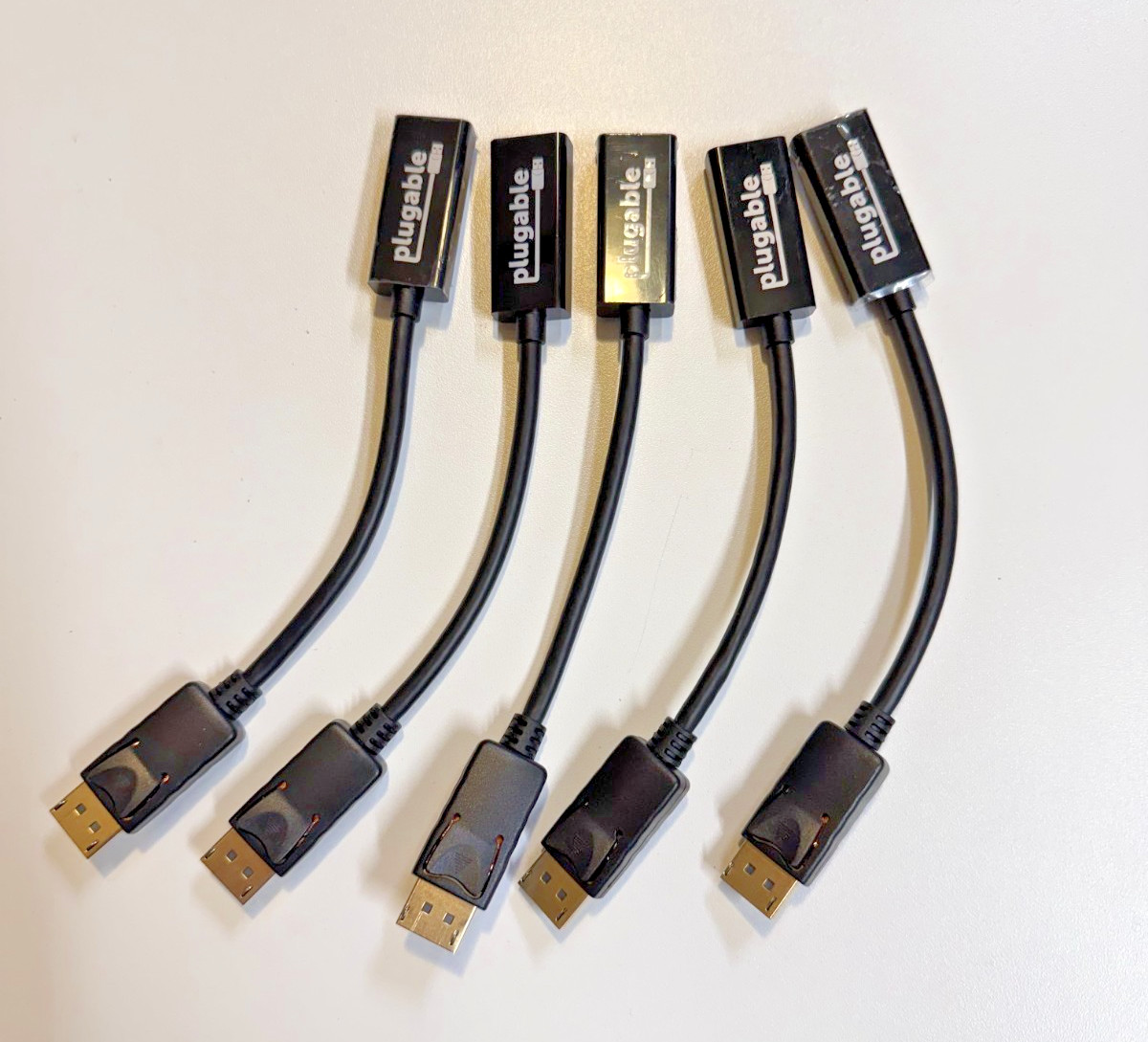 5x Plugable DisplayPort to HDMI Active Adapter
