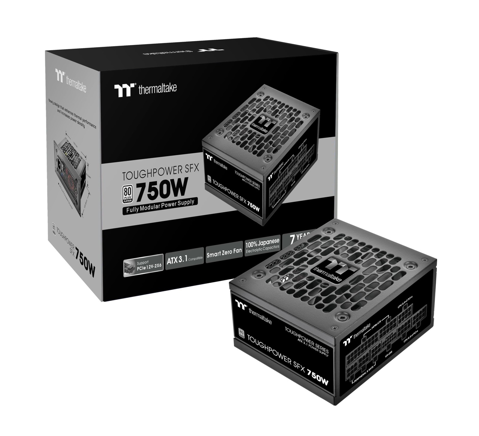 Thermaltake Toughpower SFX 750W 80Plus Platinum ATX 3.1 Standard Power Supply...