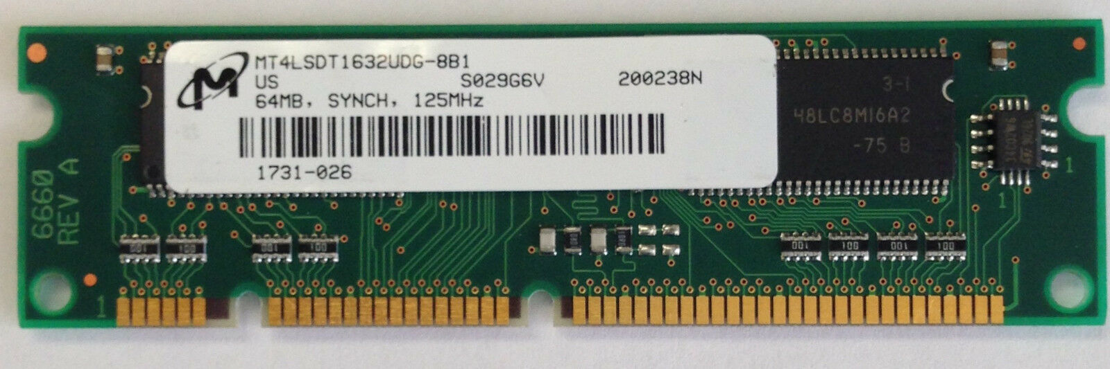 MEM2600XM-64D 64MB DRAM Memory Cisco Approved 2600XM Original Genuine 15-4508-01