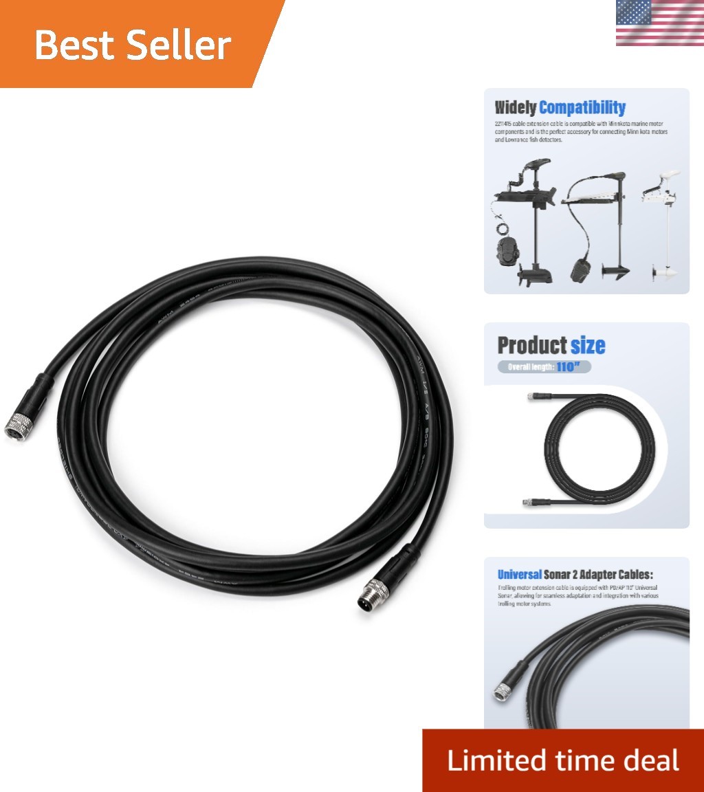 Universal Sonar Extension Cable 2211415 - Easy Installation for Minn Kota Motors