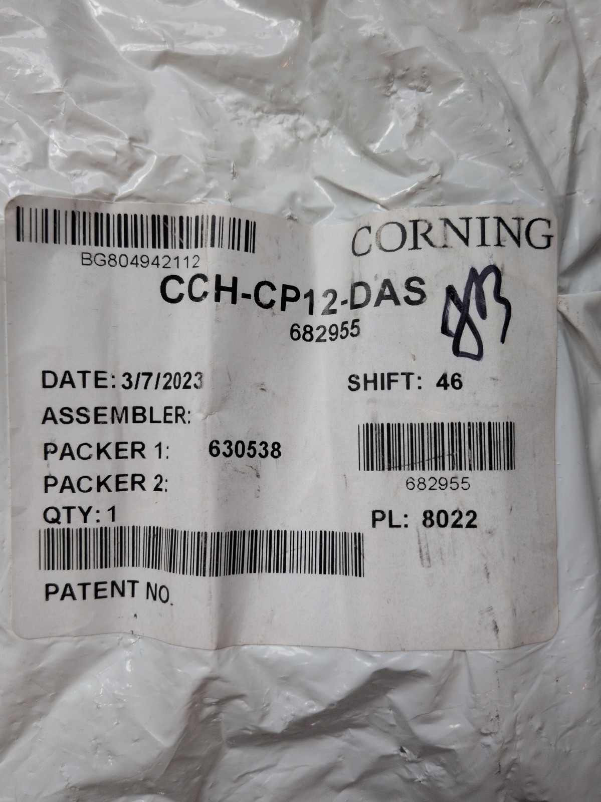 CORNING CCH-CP12-DAS 682955 New 